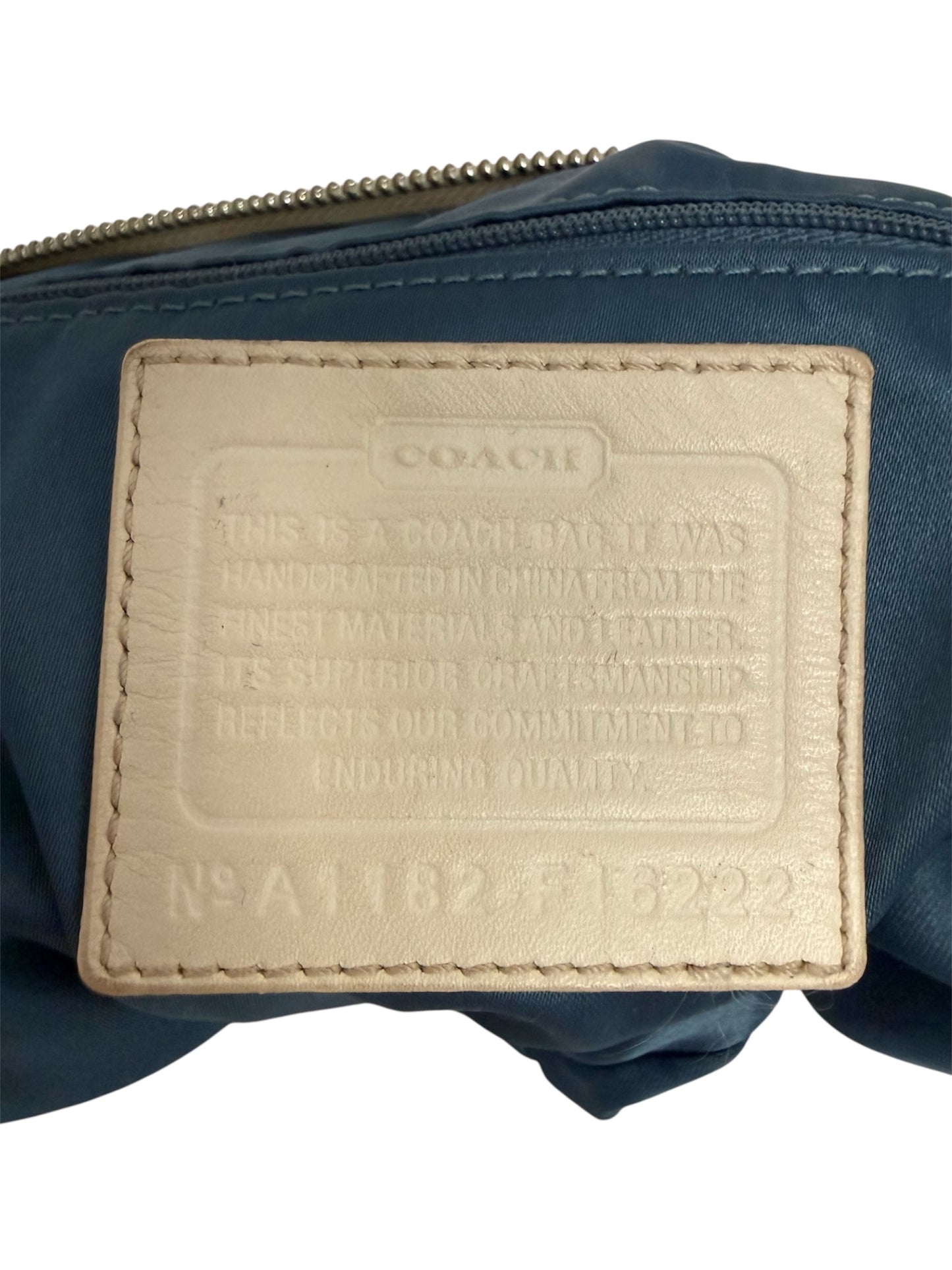 Coach Pleated Signature Shoulder Bag in Yellow