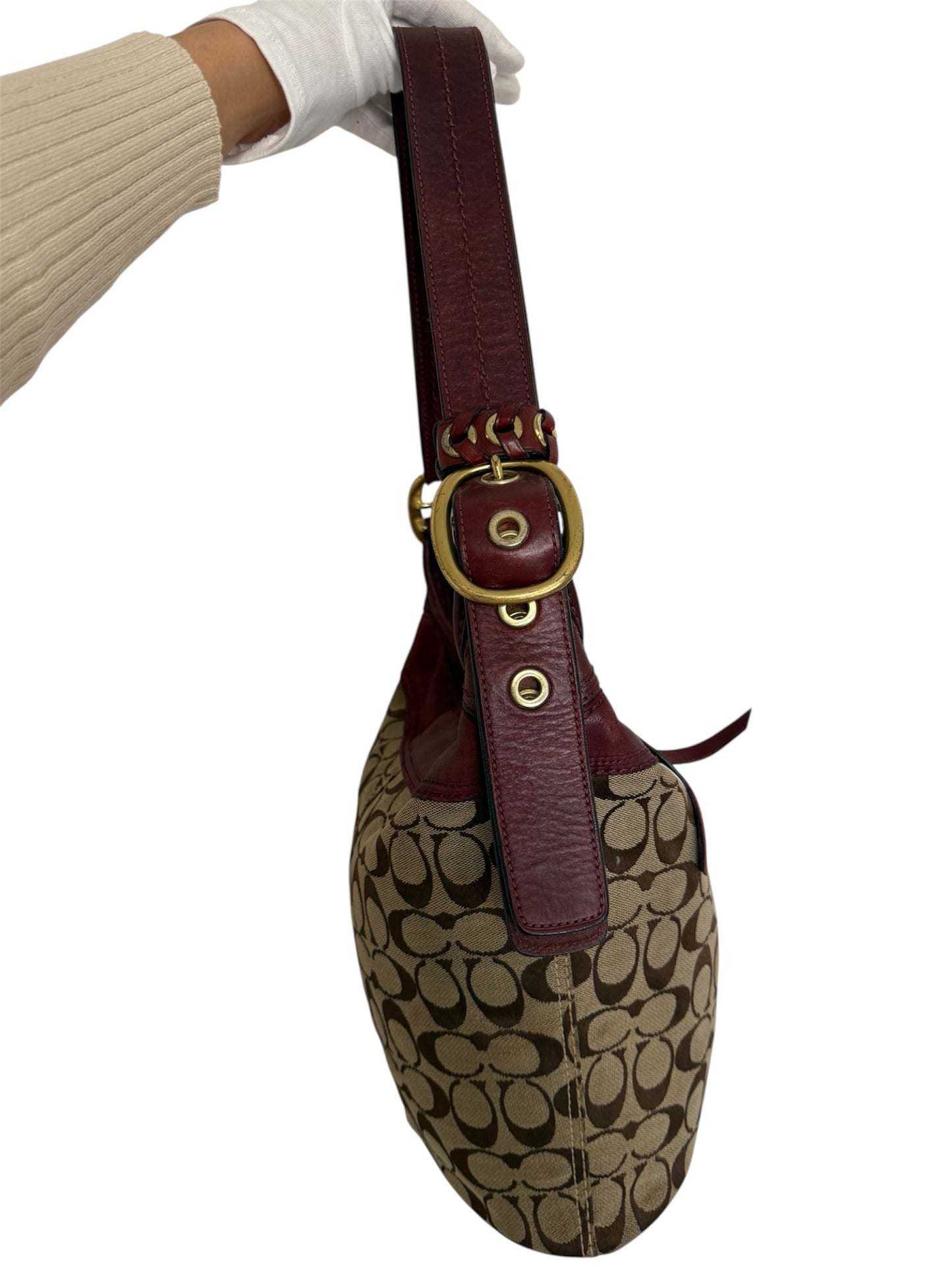 Coach Signature Jacquard Bucket Bag