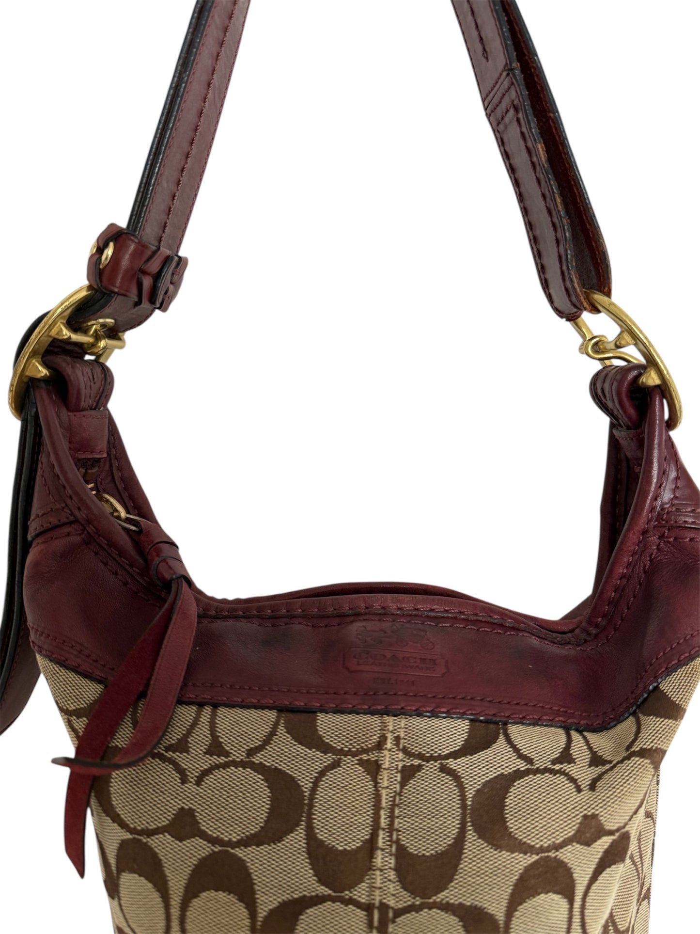 Coach Signature Jacquard Bucket Bag