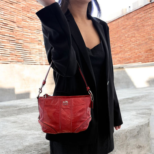 Signature Sufflette Red leather mini bag