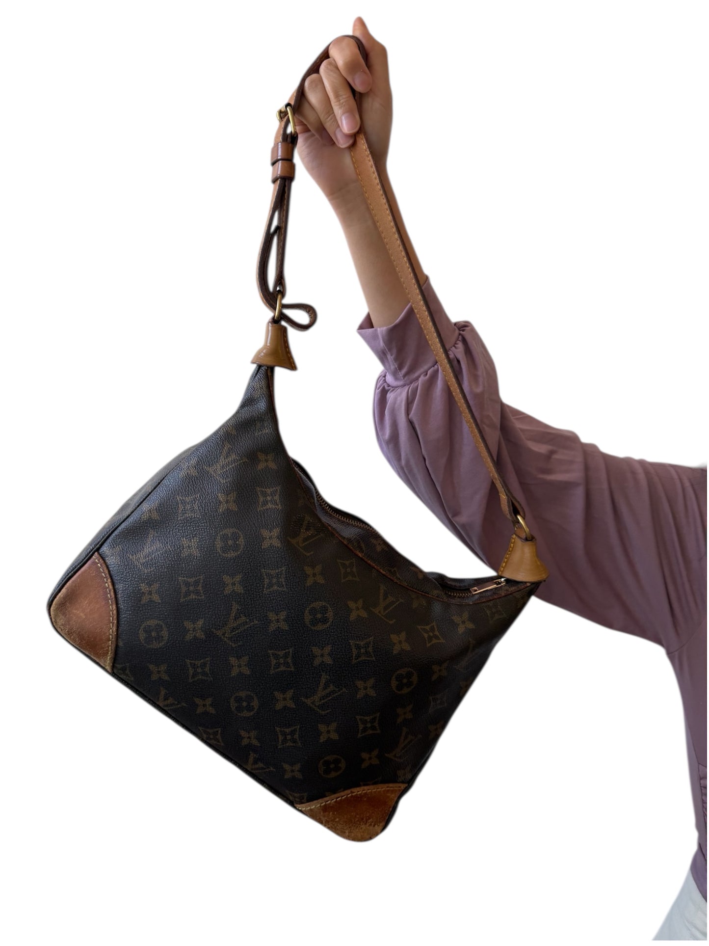Louis Vuitton - Brown Monogram with Natural Leather Trim