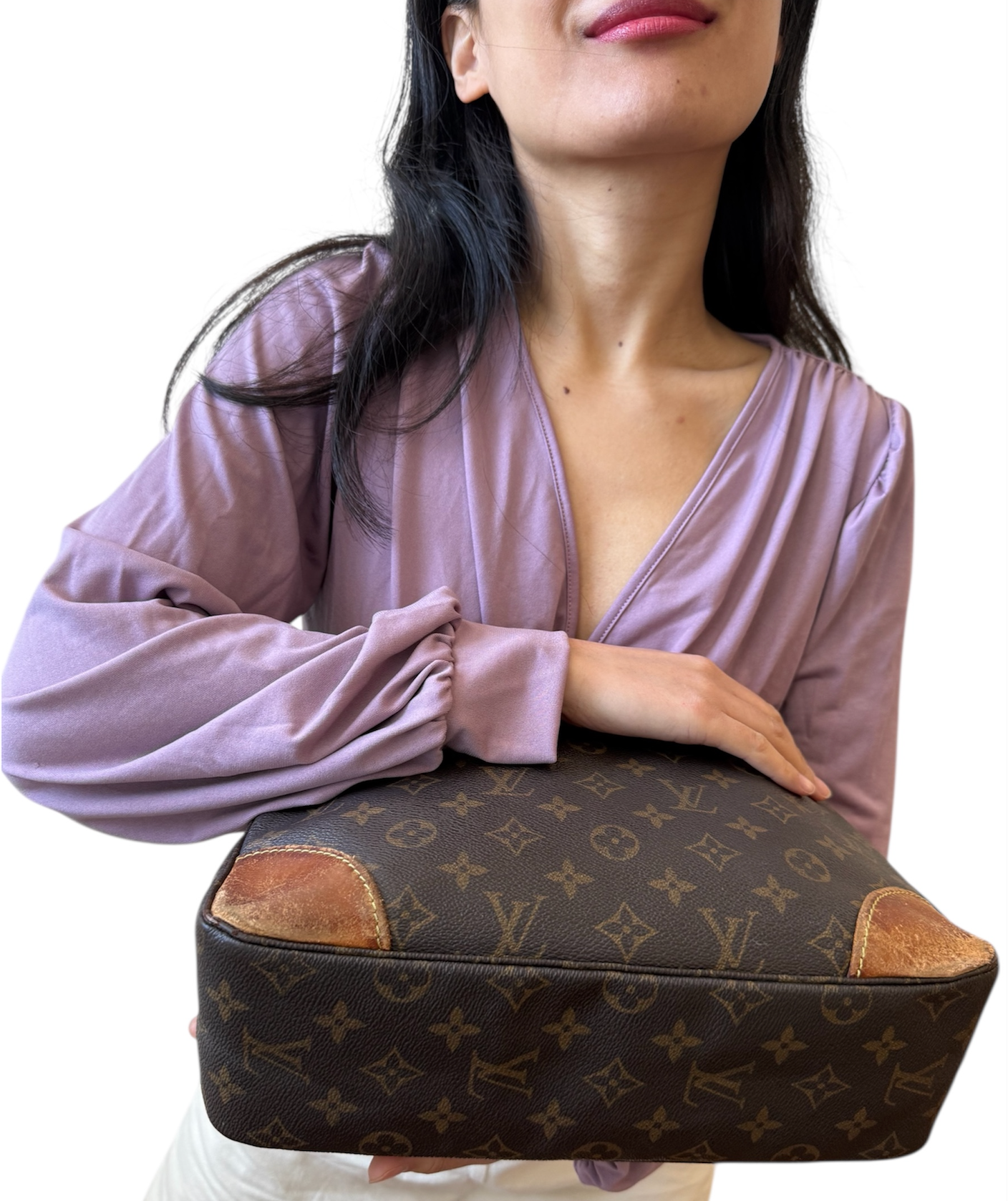 Louis Vuitton - Brown Monogram with Natural Leather Trim